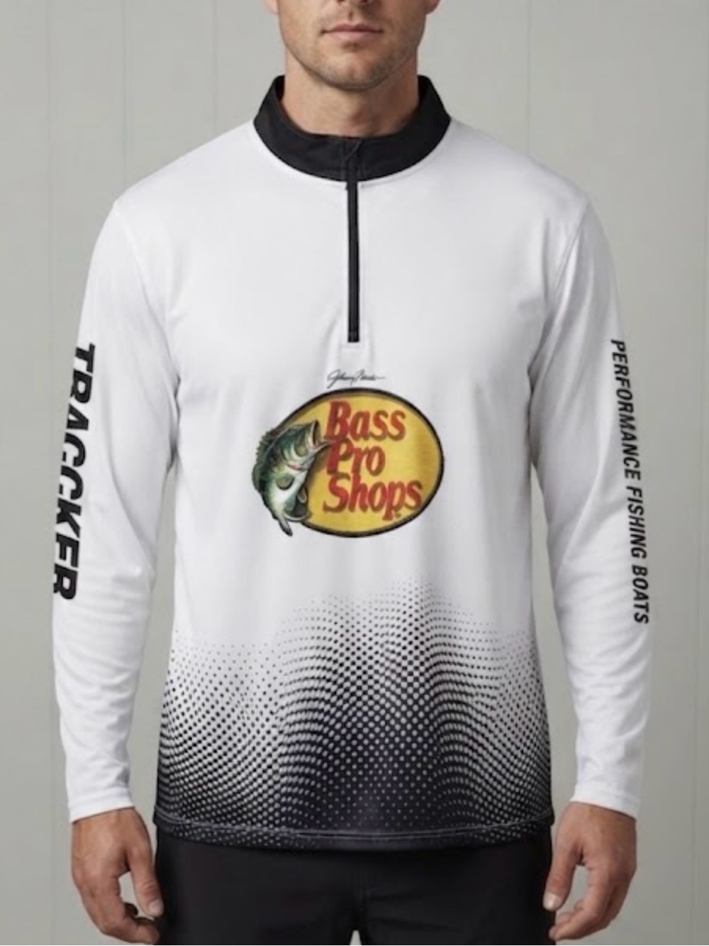 Bass Pro Shops Men’s White Performance Fishing Long-Sleeve Swim Shirt